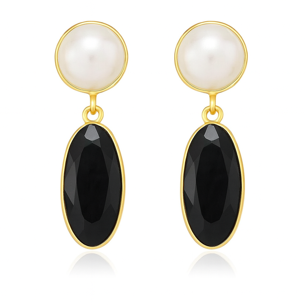 Pearl & Onyz Dangler Earing