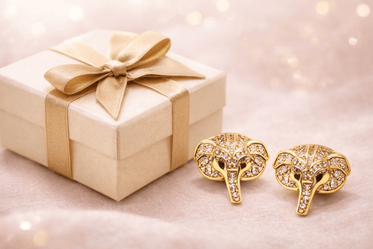 Elephant Stone Stud Earings