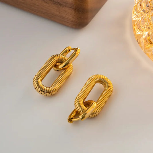 Gold hoop earrings for party needs