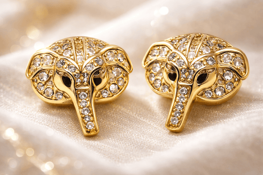 Elephant Stone Stud Earings